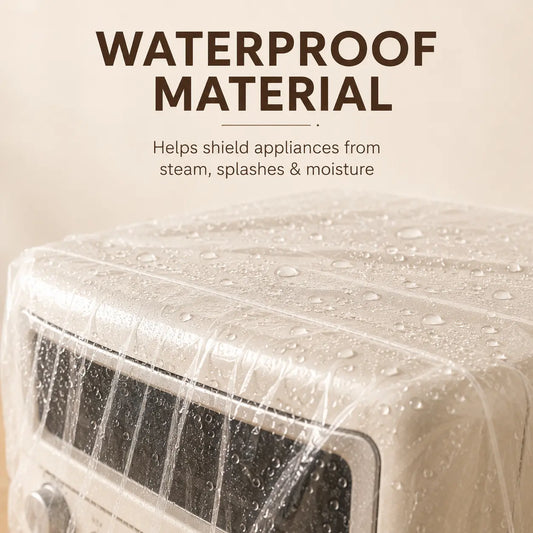 30 Counts Dustproof with Elastic,Clear Disposable Dust Cover for Kitchen Household Furniture,Thickened Appliance Dust Covers for Blender,Pressure Cooker,Air Fryer,Oven,Coffee Maker, Toaster,Slow Cooker Accessories Springtok Outdoorfun