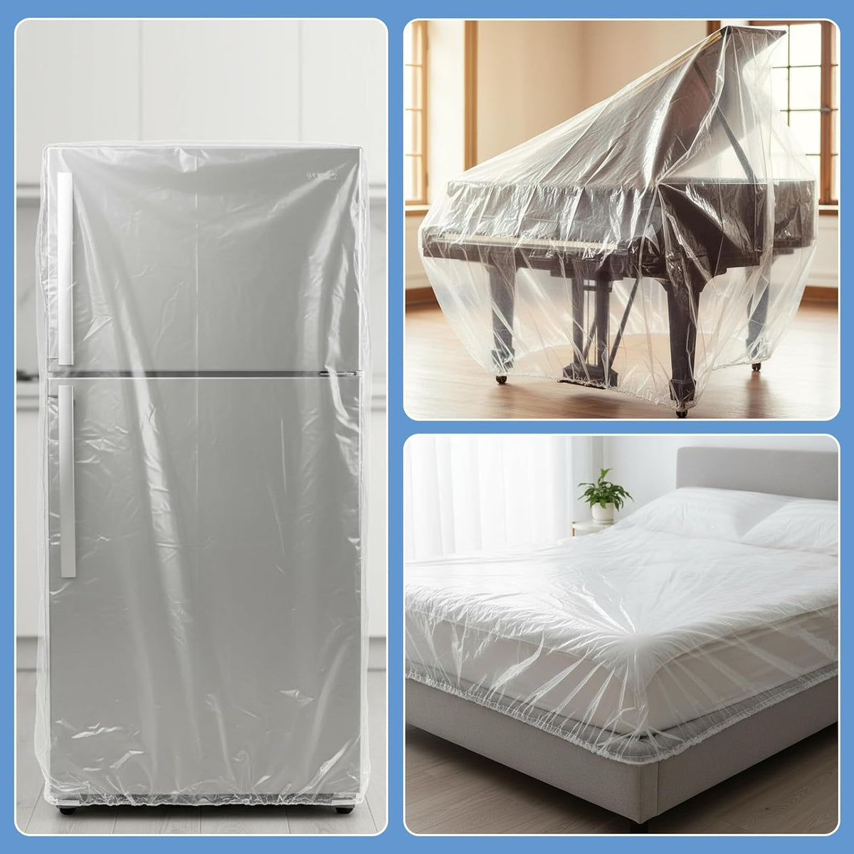 AceOrbit 20 Pcs Plastic Furniture Covers for Moving