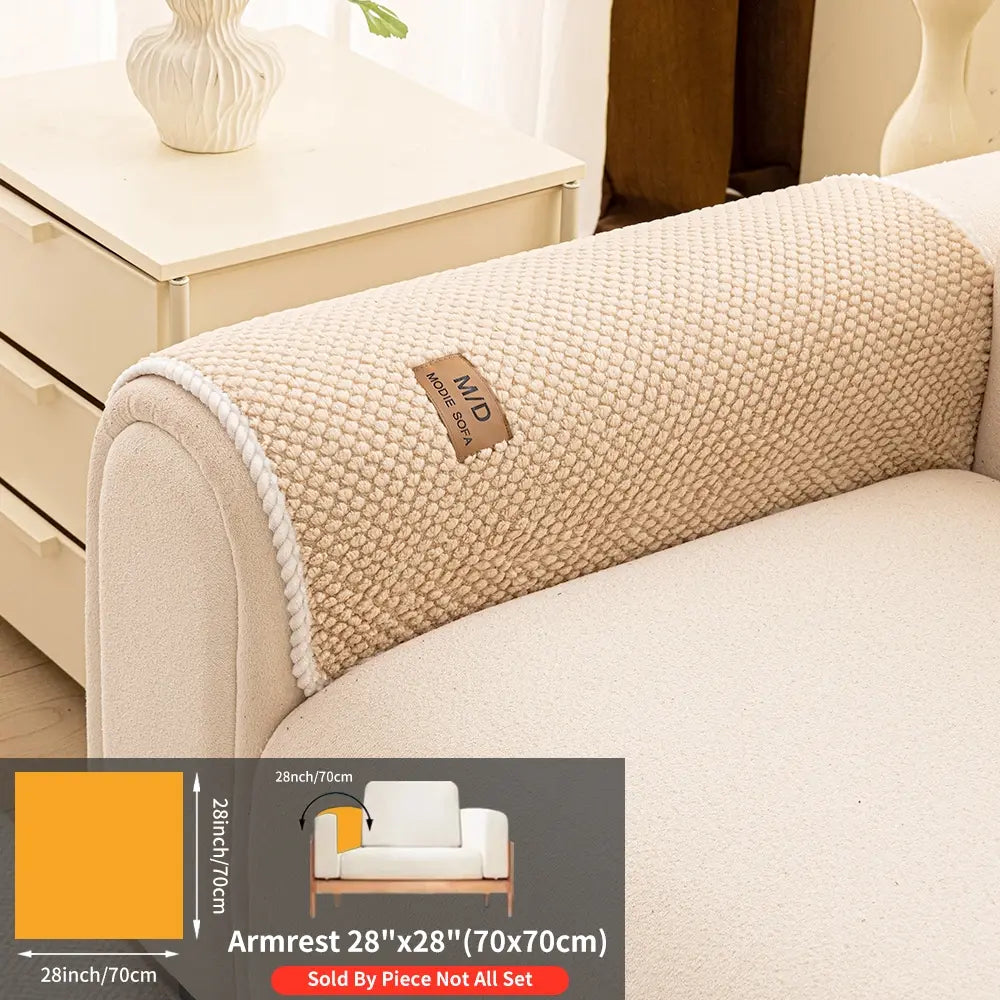 Non-Slip Soft Sofa Cushion, Durable Pet-Friendly Couch Protector, Reusable Couch Protector, Washable Dustproof Sofa Cover, Dustproof Sofa Slipcover, Universal Home Decor, Washable Couch Covers, Slipcover For Sofa