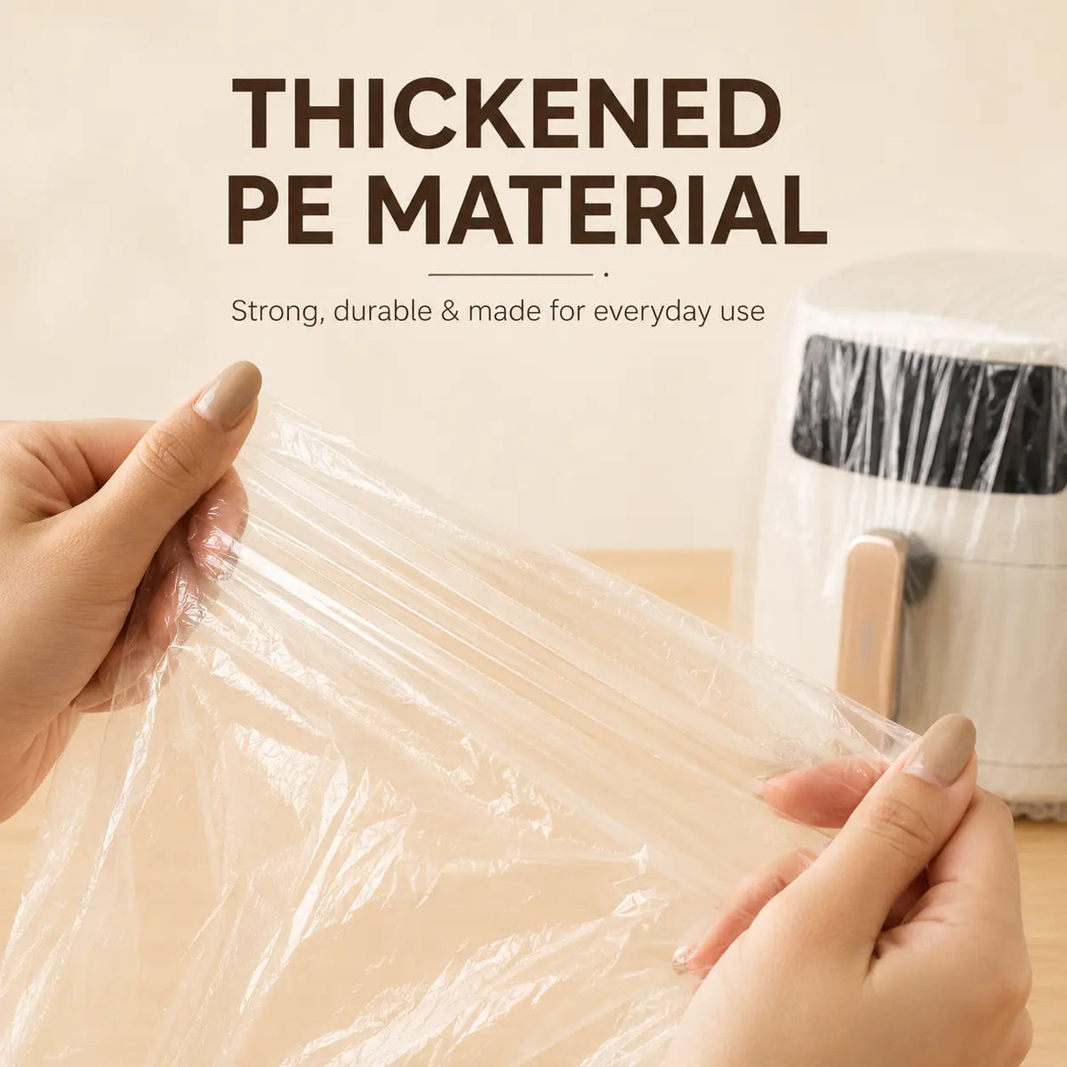 30 Counts Dustproof with Elastic,Clear Disposable Dust Cover for Kitchen Household Furniture,Thickened Appliance Dust Covers for Blender,Pressure Cooker,Air Fryer,Oven,Coffee Maker, Toaster,Slow Cooker Accessories Springtok Outdoorfun