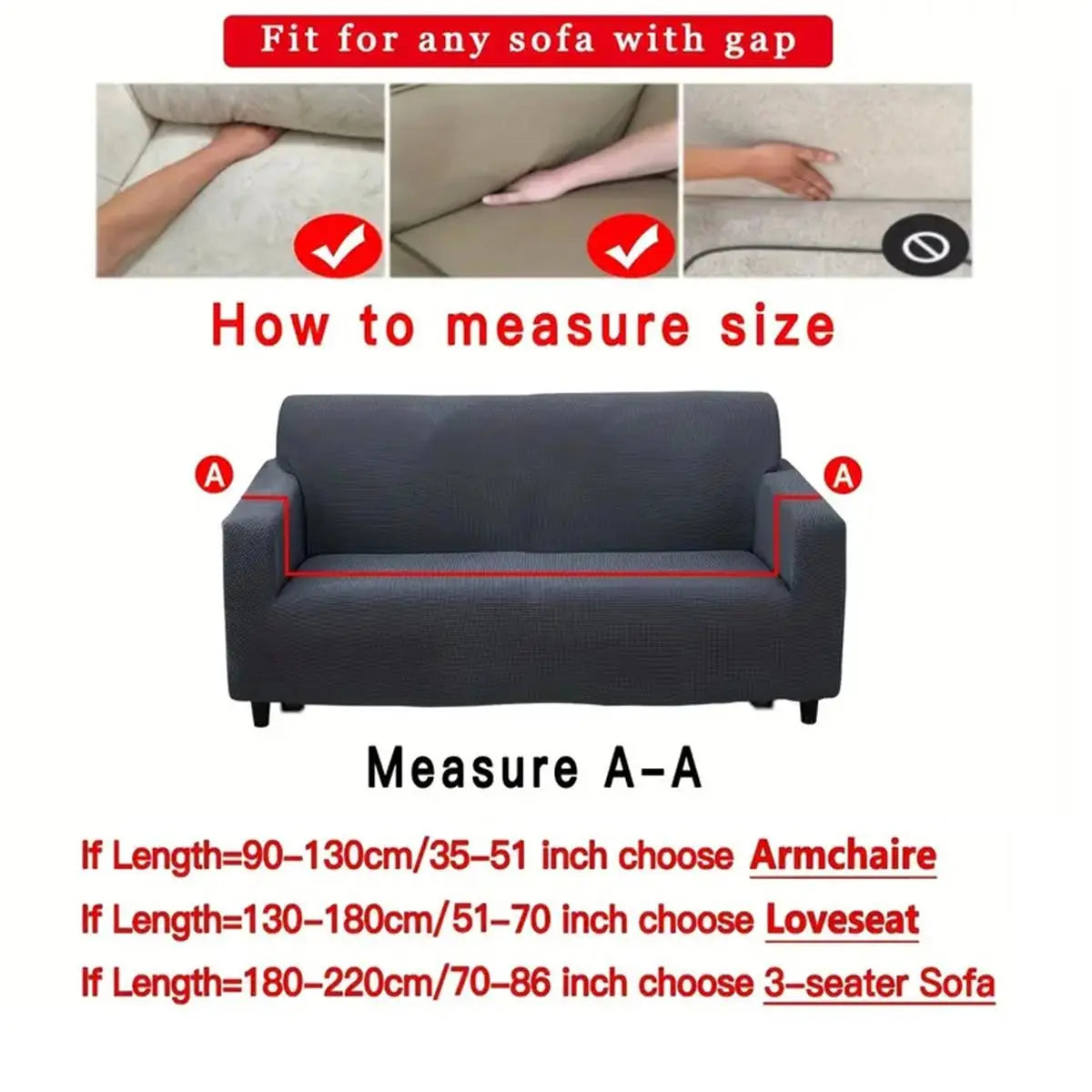 Solid Color Stretch Sofa Slipcover, Removable Washable Slipcovers For Couches And Sofas, 1 Count Dustproof Elastic Couch Protector, Sofa Protective Cover for Home & Living Room