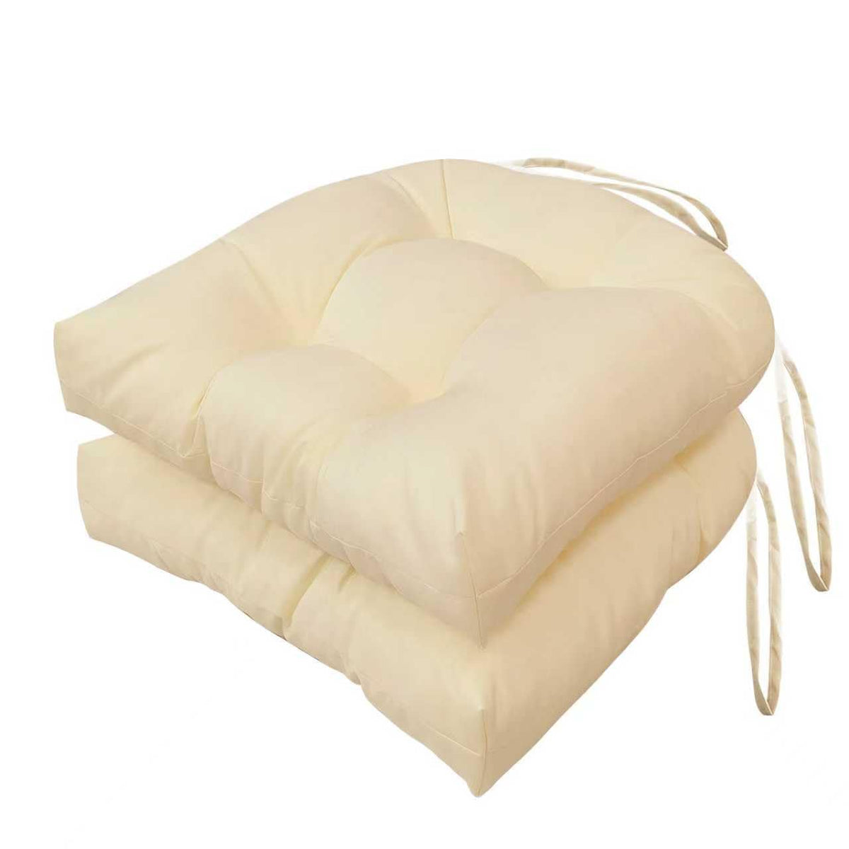 Outdoor Chair Cushions Set of 2, 19"x19" Tufted Outdoor Seat Cushions, Waterproof Patio Furniture Cushions,Navy Blue