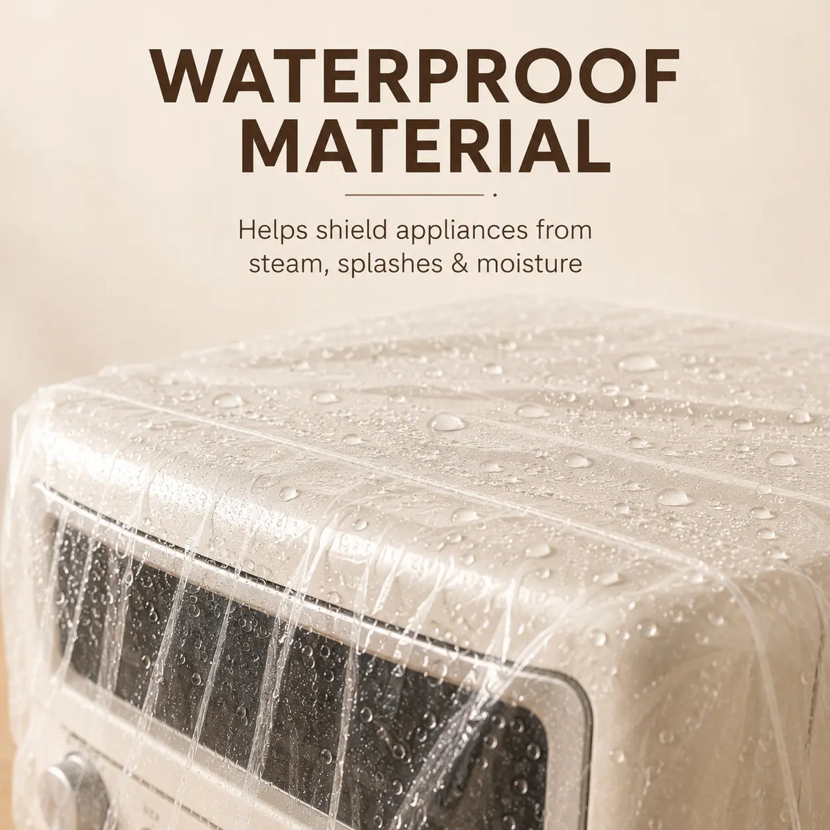 30 Counts Dustproof with Elastic,Clear Disposable Dust Cover for Kitchen Household Furniture,Thickened Appliance Dust Covers for Blender,Pressure Cooker,Air Fryer,Oven,Coffee Maker, Toaster,Slow Cooker Accessories Springtok Outdoorfun