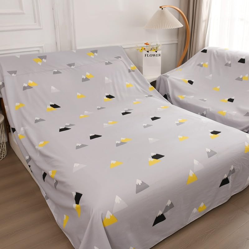 Furniture Cover Multi-Purpose, Indoor and Outdoor Furniture Dust Cover Sofa Cover Dustproof Breathable Mattress Protector Cabinet Cloth Home Dust Block (Dark Gray, 240cm x 350cm(94x137in))