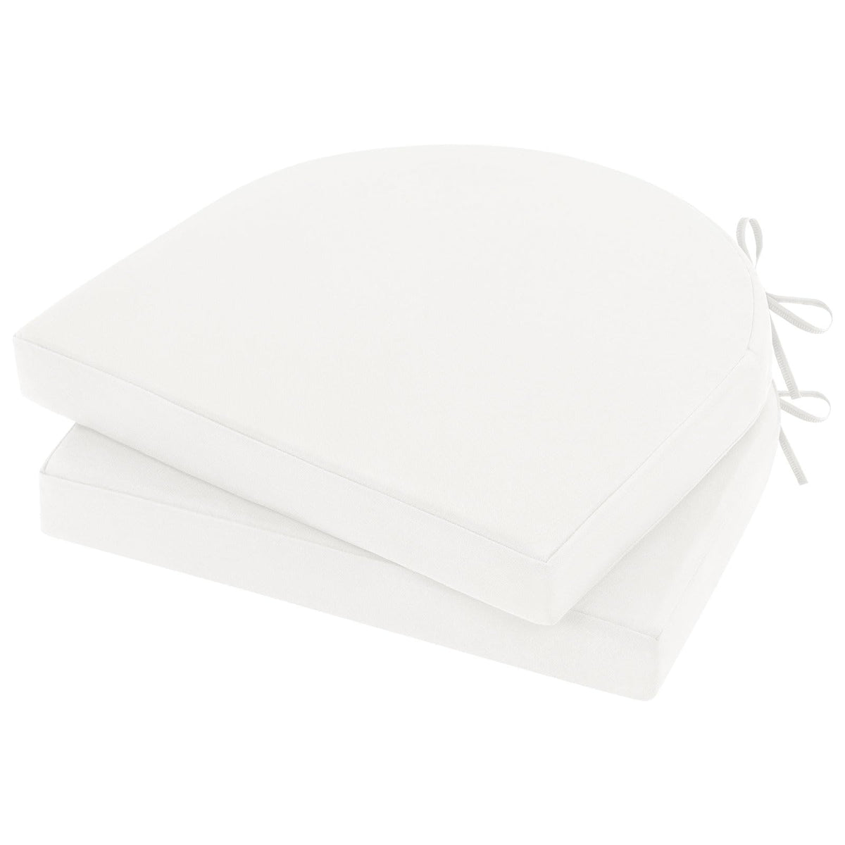 Topotdor Outdoor Chair Cushions Set of 2,17"x16"x2" Patio Chair Pads,Yellow