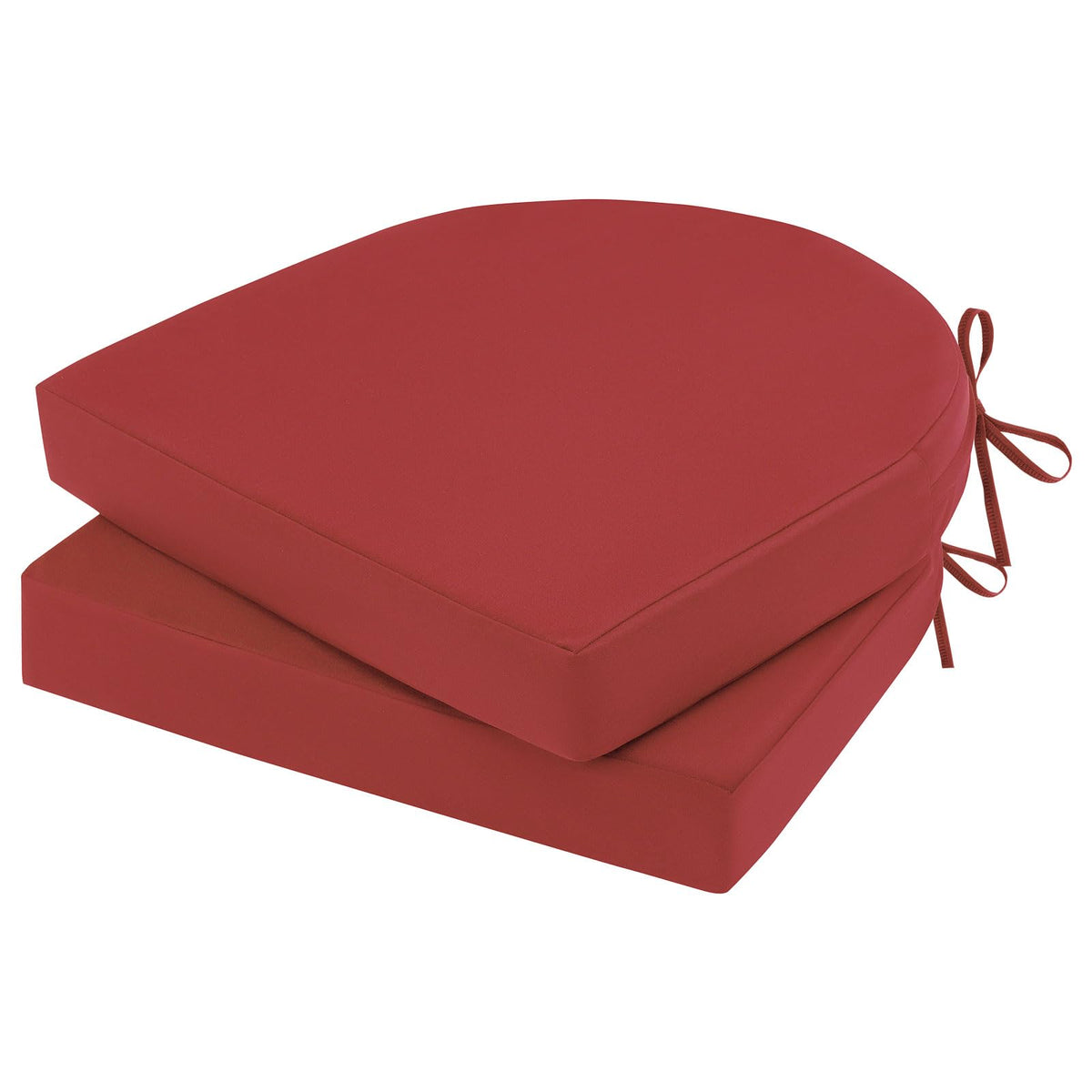 Topotdor Outdoor Chair Cushions Set of 2,17"x16"x2" Patio Chair Pads,Yellow
