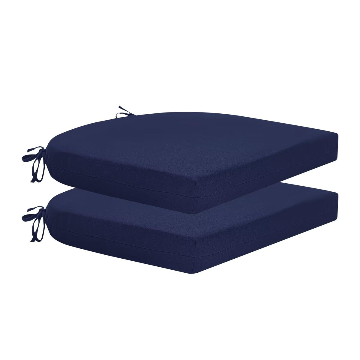 HARBOREST Outdoor Chair Cushions Set of 4, Water Resistant Patio Chair Cushions with Ties, Outdoor Seat Cushions for Patio Furniture, 17"x16"x2", Black/White Diamond