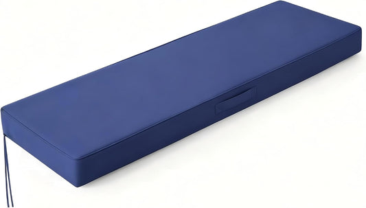 IPYNBAP Outdoor Bench Cushion Waterproof, 48x18x3 Inch, Navy Blue