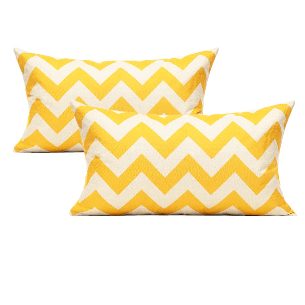 All Smiles Outdoor Waterproof Throw Pillow Covers 18X18 Set of 4,Orange Decorative Cushion Covers Boho Decorations Outside for Patio Furniture Porch Seat Chair Couch Sofa Living Room Geometric