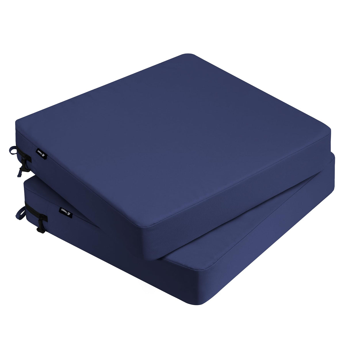 Favoyard 2-Pack Waterproof Outdoor Seat Cushions, 19" x 19", Blue