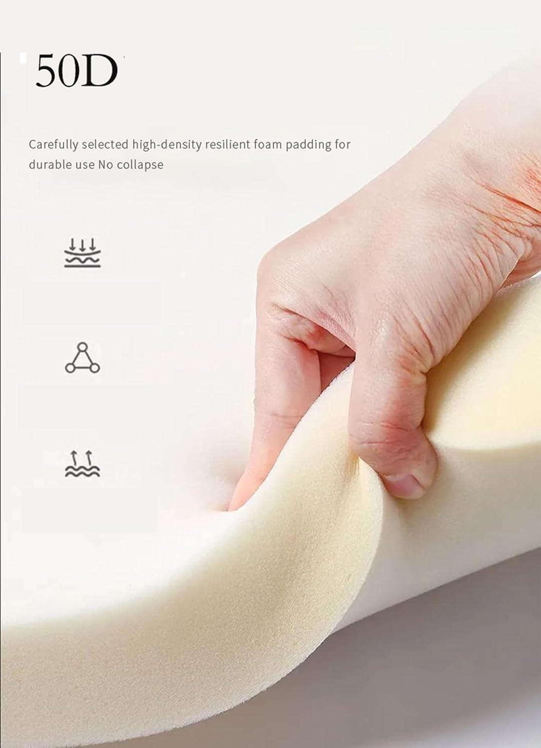 Memory Foam Seat Cushion,Small Saddle Stool Cushion,Rectangle Bench Cushion
