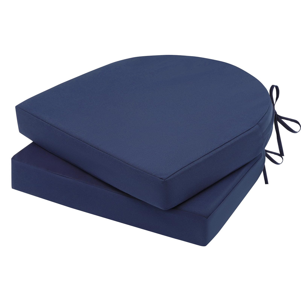 Topotdor Outdoor Chair Cushions Set of 2,17"x16"x2" Patio Chair Pads,Yellow