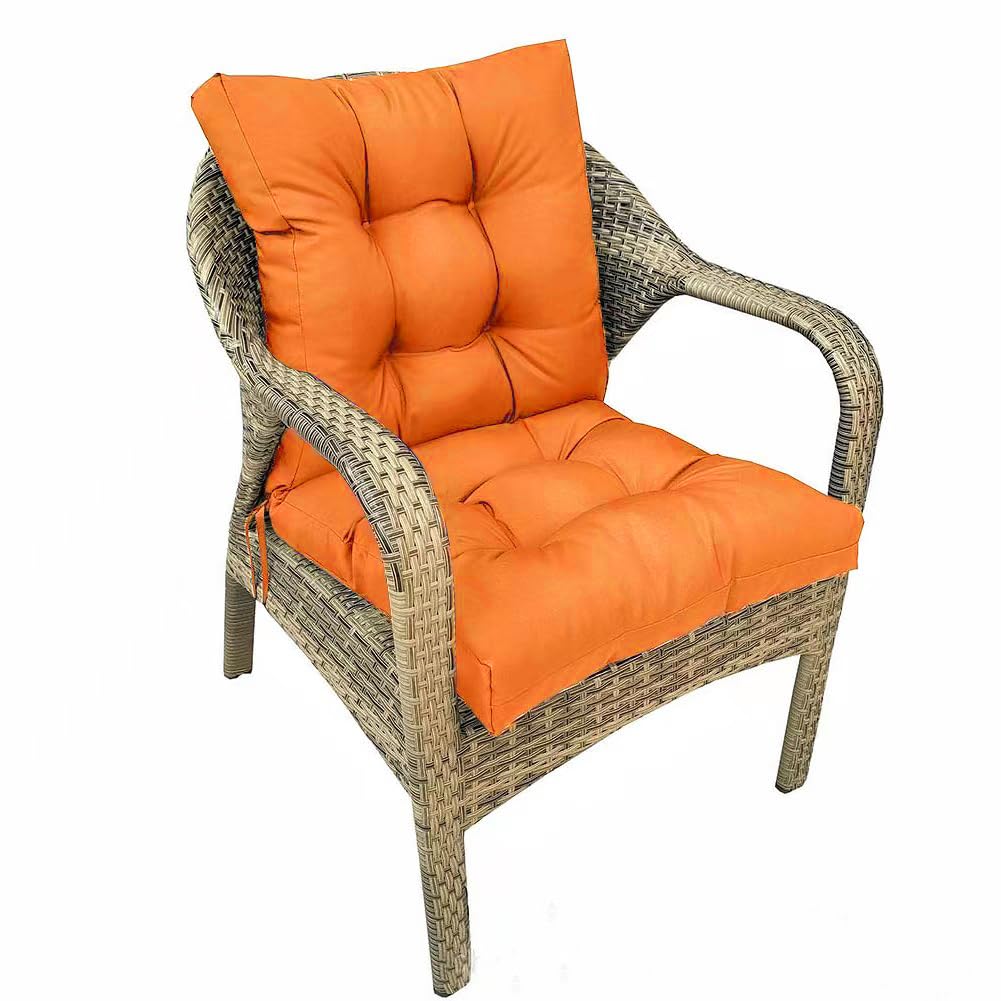 Outdoor Chair Cushions Waterproof Floral Tufted Lawn Wicker Chair Cushion for Patio Furniture Indoor Rocking Chair Pad 41.7"*20.8"*3.5" Hawaii
