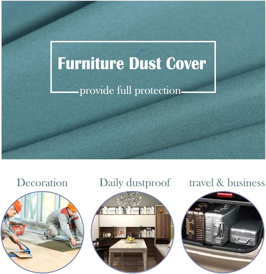 SUNSURE Furniture Dust Cover for Sofas, Chairs, Queen Size Mattress, Indoor Outdoor Furniture Dust Cloth, Home Dust Cover - Blue (47x79inch)