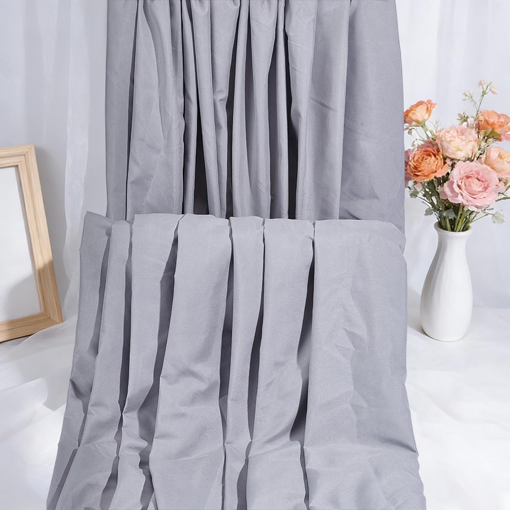 BENECREAT 94.5x78.7 Inch Polyester Furniture Dust Cover, Breathable Furniture Protector Cover for Bed, Sofa, Piano, Desk, TV Cabinets (Gray)