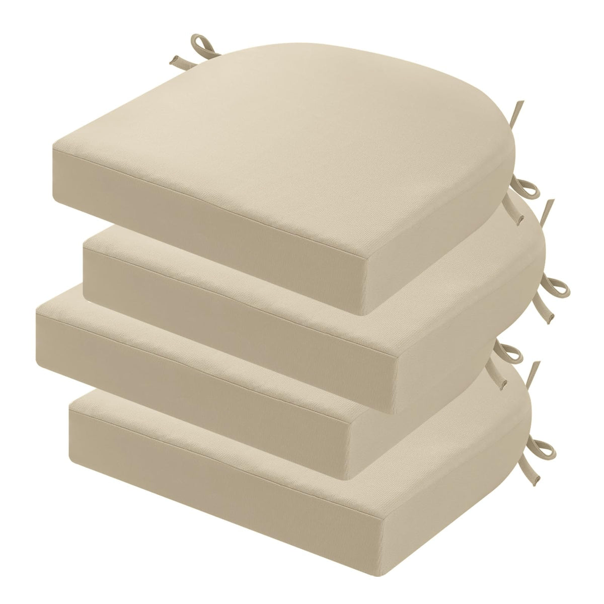 idee-home Outdoor Chair Cushions Set of 4, 17 x 17 Outdoor Seat Cushions