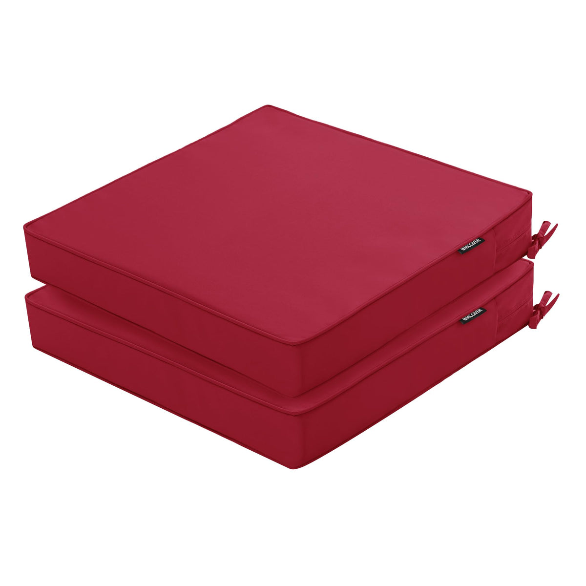 Outdoor Chair Cushions Set of 4, 17 x 16 Inch Waterproof Seat Pads