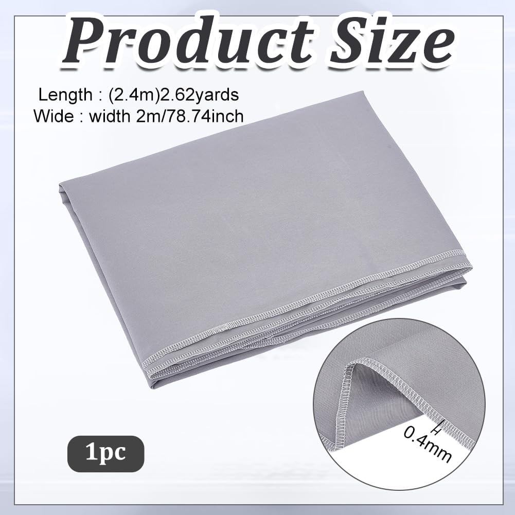BENECREAT 94.5x78.7 Inch Polyester Furniture Dust Cover, Breathable Furniture Protector Cover for Bed, Sofa, Piano, Desk, TV Cabinets (Gray)
