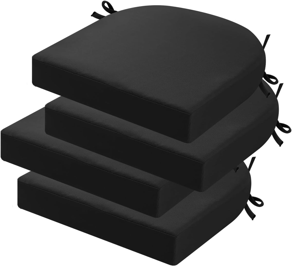 idee-home Outdoor Chair Cushions Set of 4, 17 x 17 Outdoor Seat Cushions