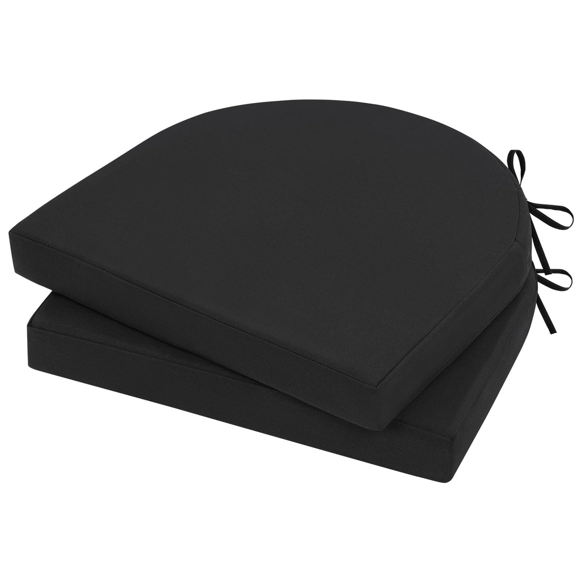 Topotdor Outdoor Chair Cushions Set of 2,17"x16"x2" Patio Chair Pads,Yellow