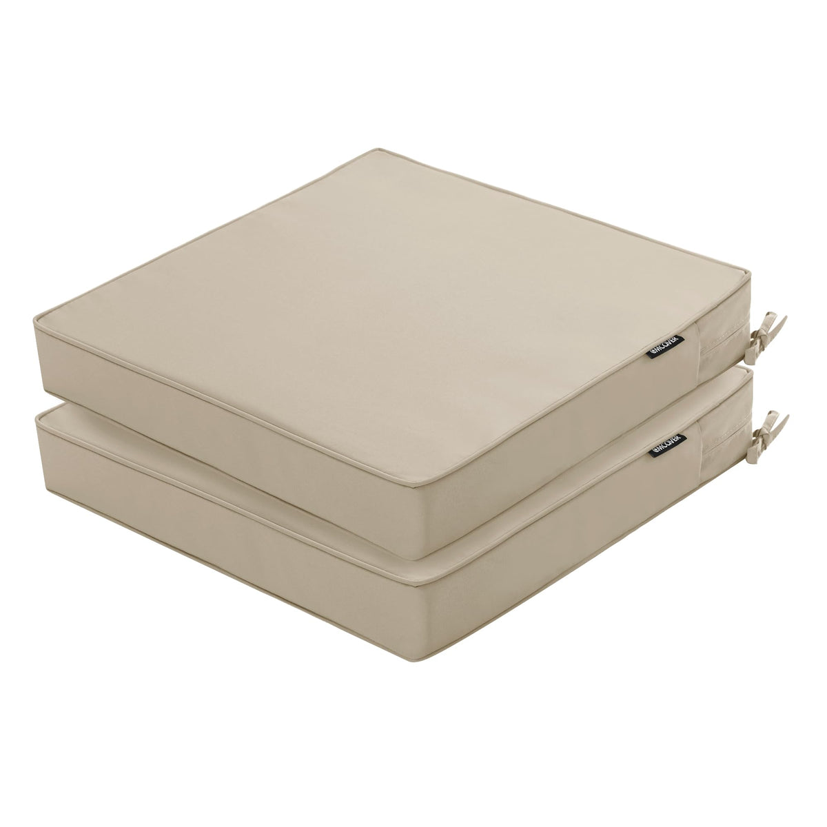 Outdoor Chair Cushions Set of 4, 17 x 16 Inch Waterproof Seat Pads