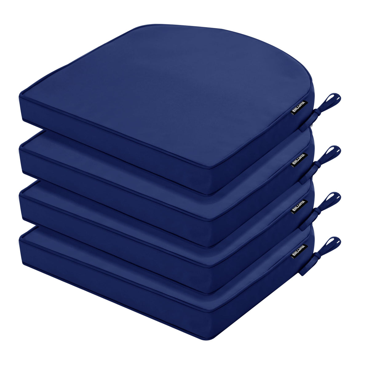 Outdoor Chair Cushions Set of 4, 17 x 16 Inch Waterproof Seat Pads