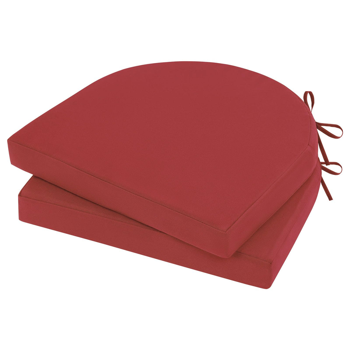 Topotdor Outdoor Chair Cushions Set of 2,17"x16"x2" Patio Chair Pads,Yellow
