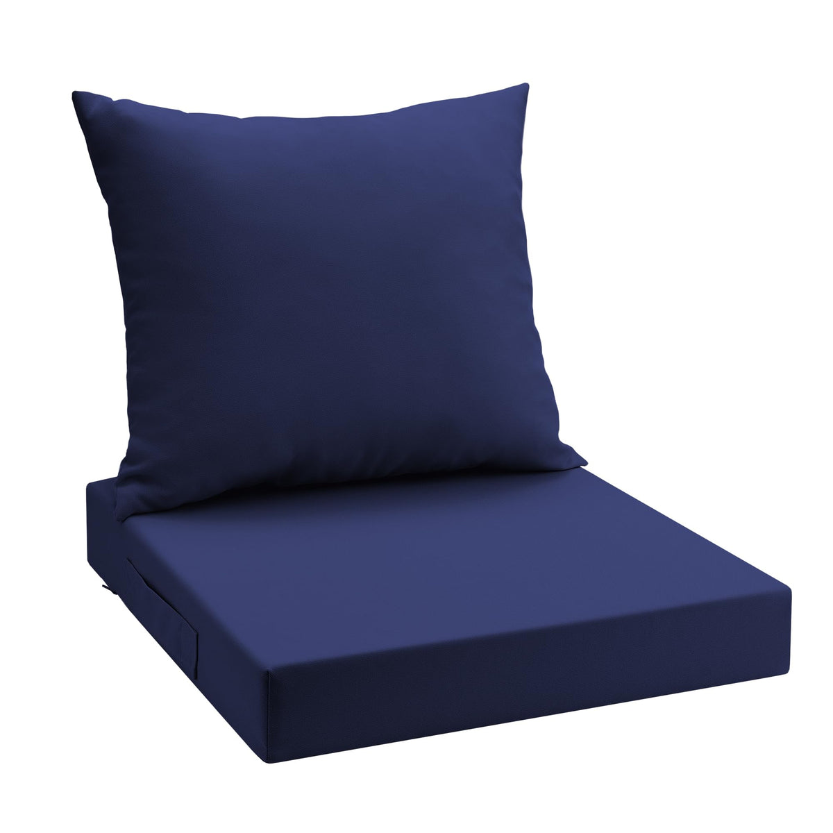 UNIKOME Outdoor Seat Cushions 24 X 24 Inch - Water-Resistant & Fade Resistant, Removable Cover Patio Furniture Cushions for Chair, Sofa, Couch, Wicker, Beige