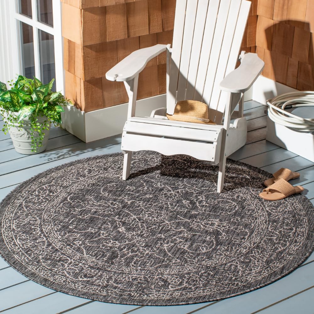 SAFAVIEH Courtyard Collection 8' x 10' Turquoise CY8680 Indoor/ Outside Waterproof Easy cleansingPatio Backyard Mudroom Area Mat
