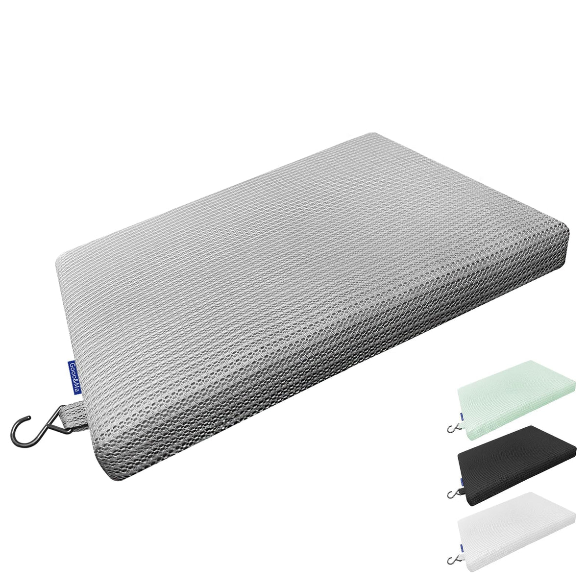Shower Cushion, Non-Slip Air Fiber Bath Pad, Black