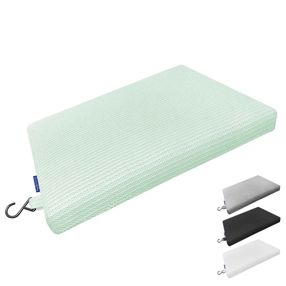 Shower Cushion, Non-Slip Air Fiber Bath Pad, Black