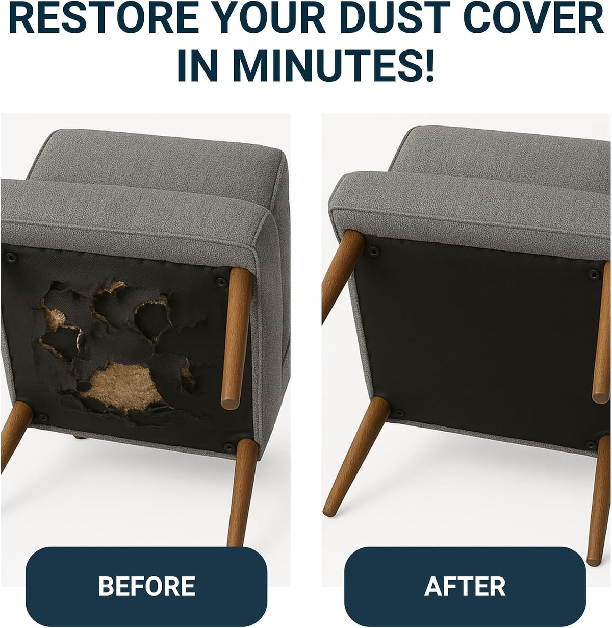 House2Home Cambric Dust Cover Fabric, Black, 60x108in