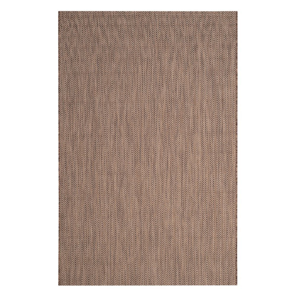 SAFAVIEH Courtyard Outdoor Area Rug 5'3"x7'7", Natural & Cream CY8022-03012
