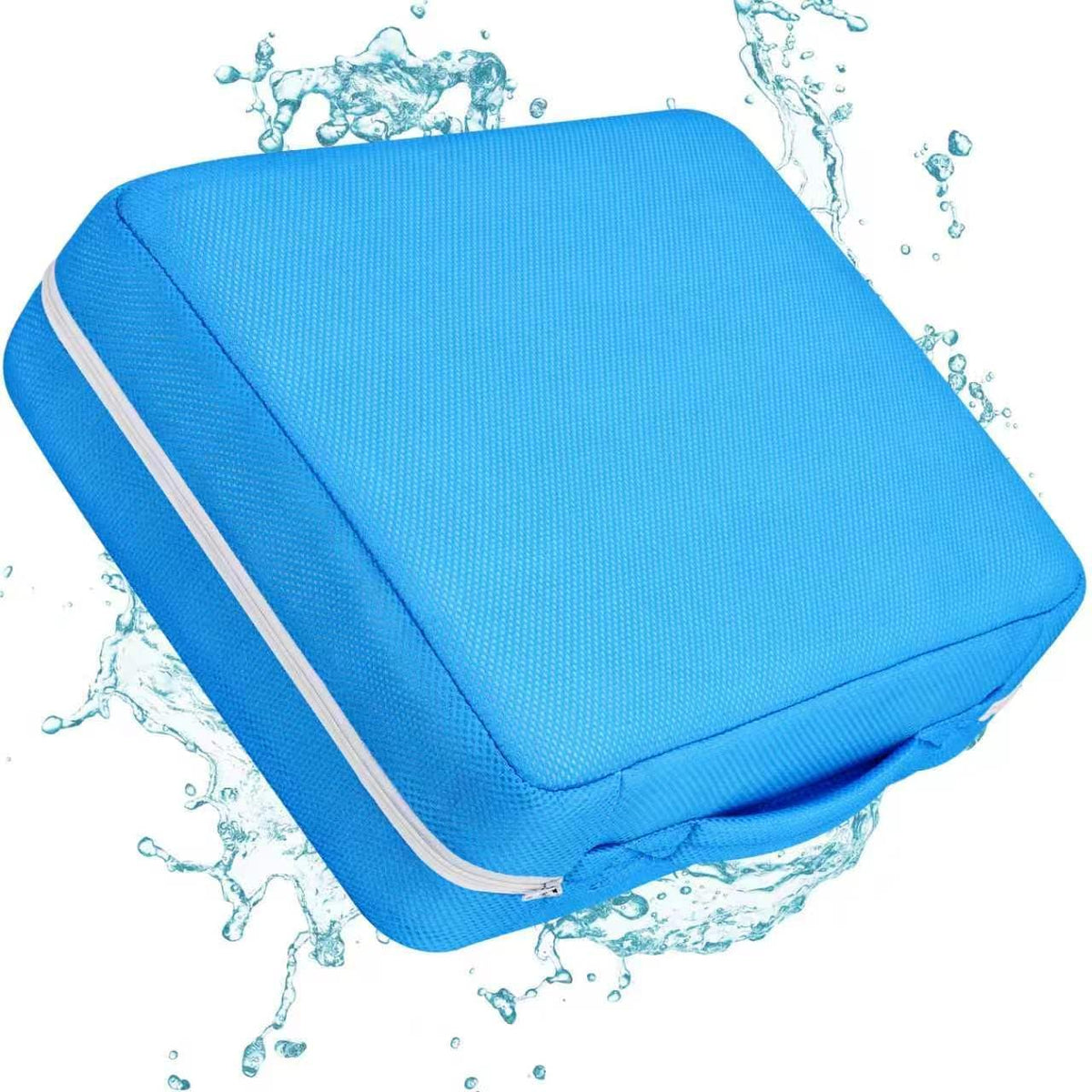 Hot Tub Booster Seat for Adults,Weighted Spa Seat Cushion Raises Seating Height 5 Inch，Non Floating Hot Tub Cushion with Washable Cover for Intex Coleman SaluSpa Spa,Navy Blue