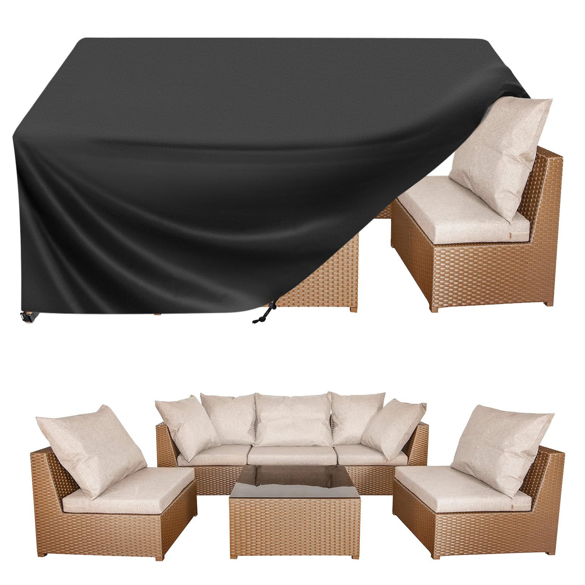 BALEINE Patio Furniture Covers Waterproof, Heavy Duty Outdoor Table Cover
