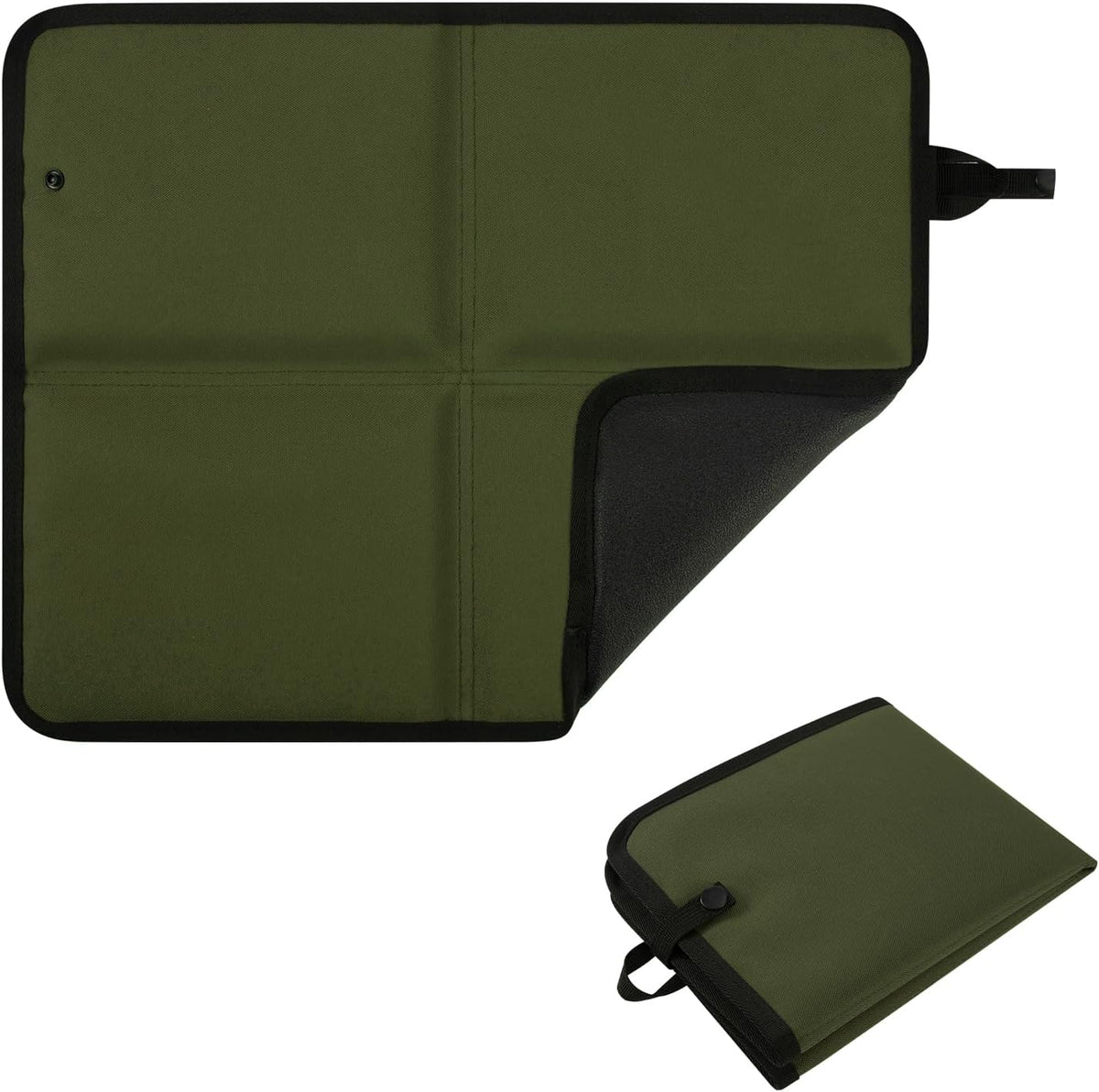 Portable Sitting Pad, 17.9'' x 14'' Oversized Camping Seat Cushion, Premium Leather Waterproof Bottom, Lightweight Folding Seat Pad for Backpacking, Hiking, Picnics