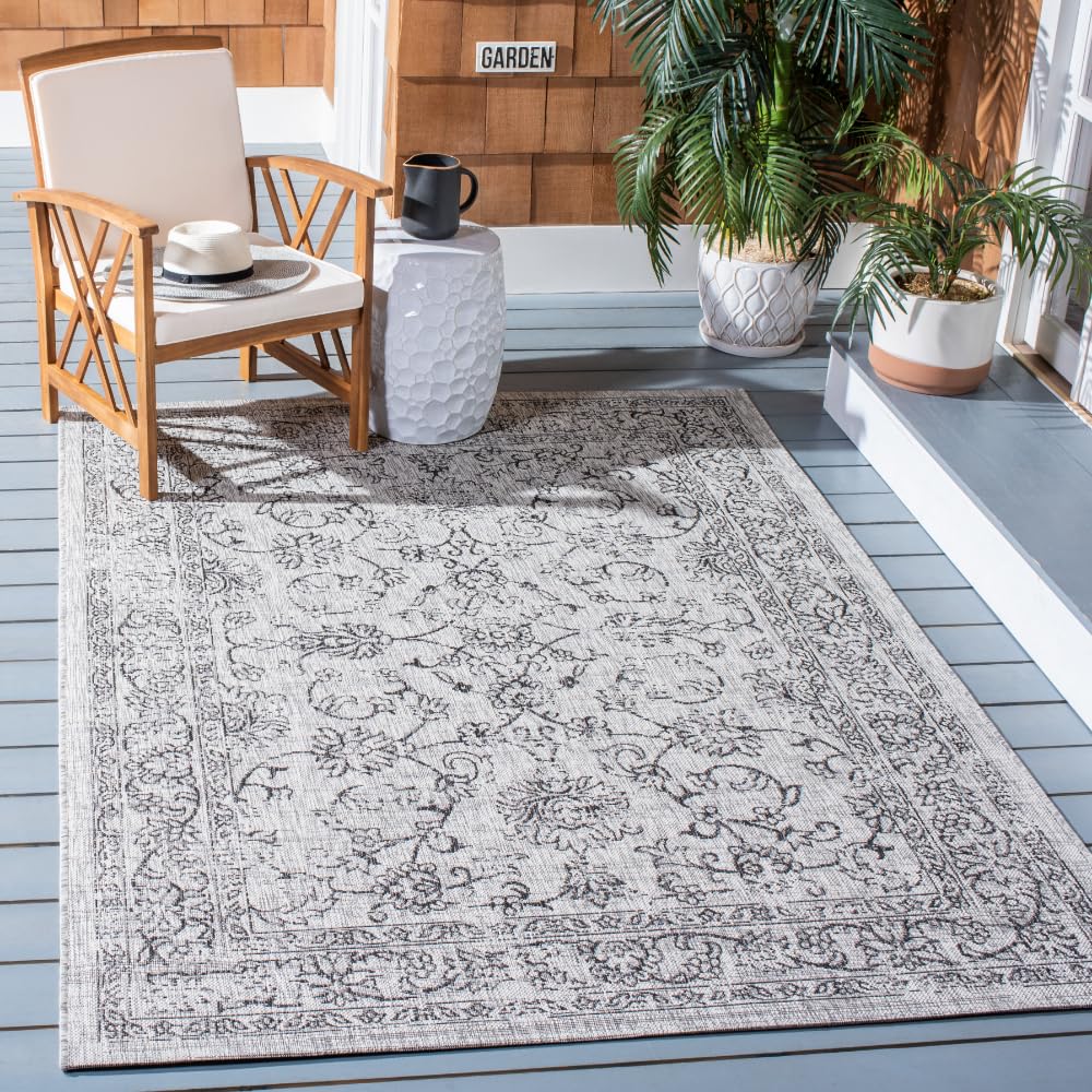 SAFAVIEH Courtyard Collection 8' x 10' Turquoise CY8680 Indoor/ Outside Waterproof Easy cleansingPatio Backyard Mudroom Area Mat