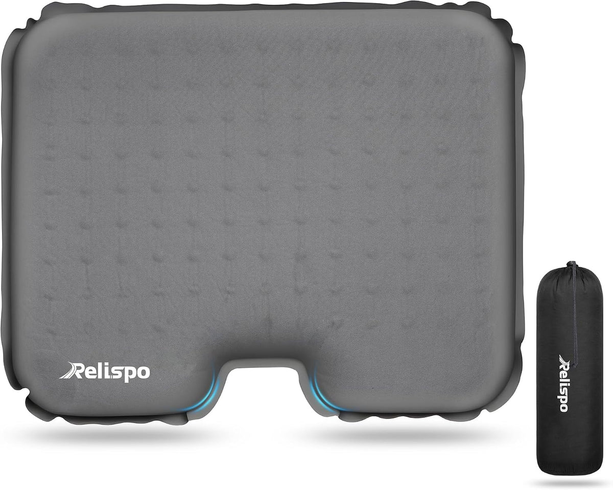Inflatable Stadium Seat Cushion for Airplane, 2.5" Thicker Foam