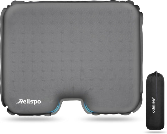 Inflatable Stadium Seat Cushion for Airplane, 2.5" Thicker Foam