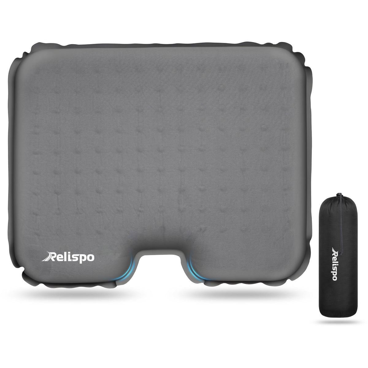 Inflatable Stadium Seat Cushion for Airplane, 2.5" Thicker Foam