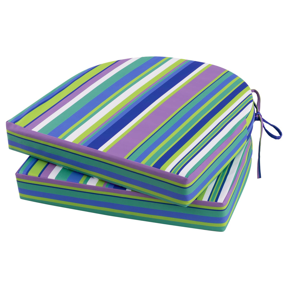 Topotdor Outdoor Chair Cushions Set of 2,17"x16"x2" Patio Chair Pads,Yellow