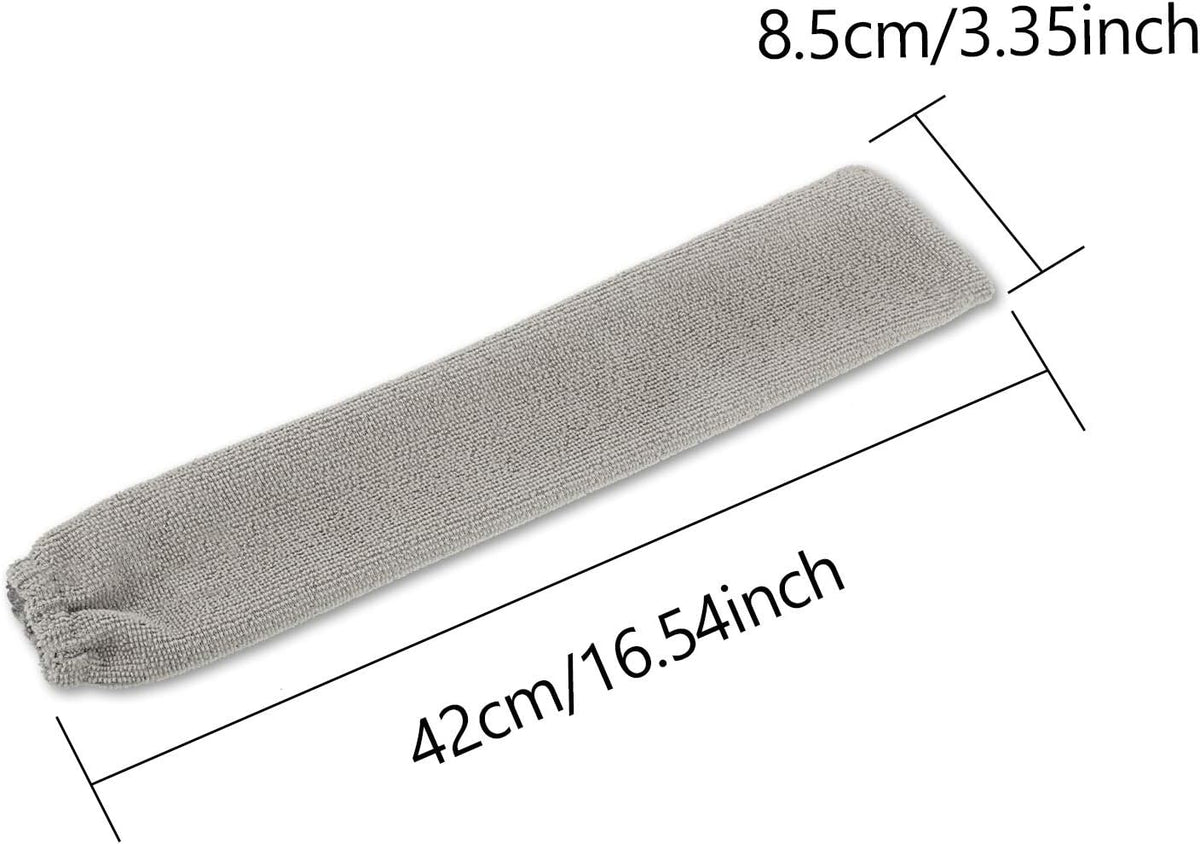 Boao 6 Pack Gap Dust Cleaner Refills, Microfiber Replacement Cloth Covers for Under Furniture Duster, Washable & Reusable Dusting Sleeves
