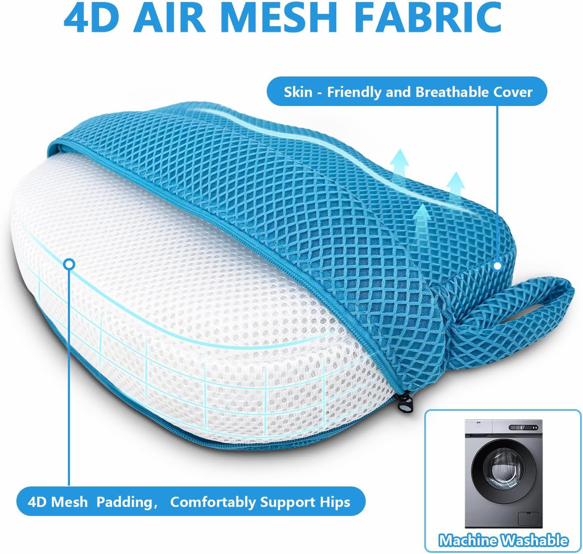 REEZEIVI 5in Thick Hot Tub Booster Seat,Weighted Non-Slip Washable Cushion