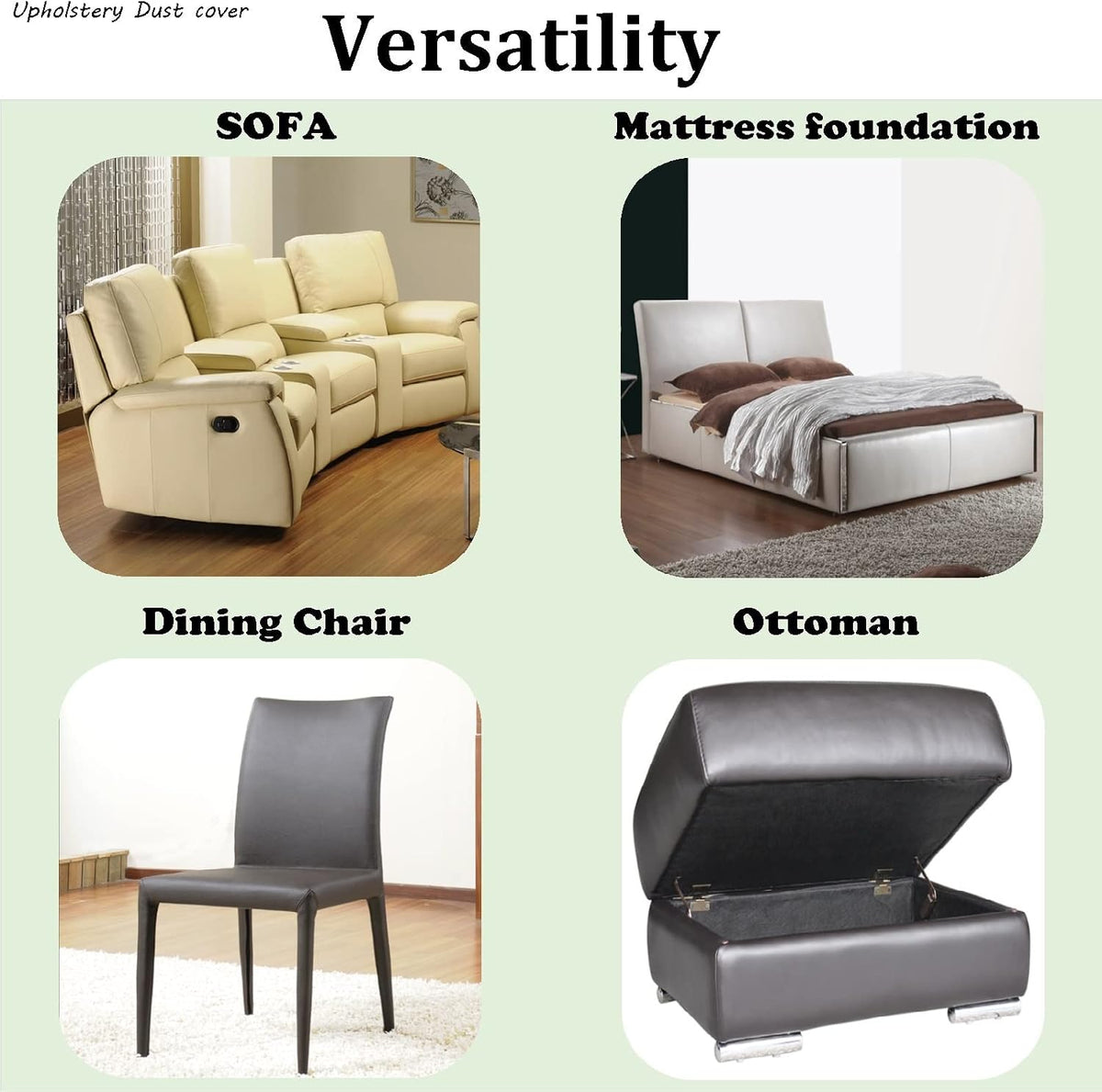 3 yds. X 63 ins. Upholstery Dust Cover Fabric Replacement, Non-Woven Black Cambric Fabric for Under Cloth of Couches, Recliners, Loveseats, Chairs, Sofas or Mattresses Bottom Cover