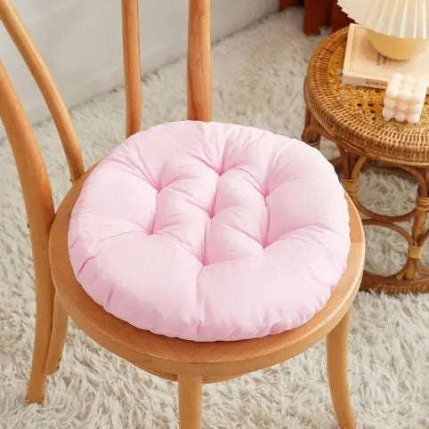 Thick Round Chair Cushion - Comfortable Washable Seat Pad for Office, Dining Room Use, Soft Reusable Everyday Seating Thick Cushion for Home & Tatami Floor