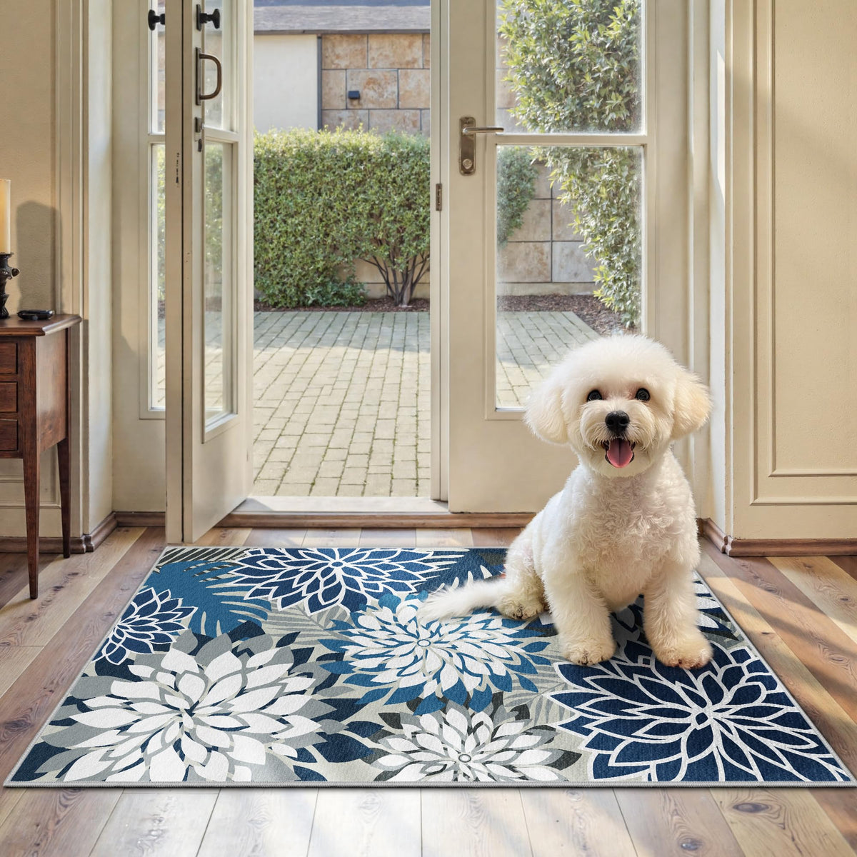 Arenarug Outdoor Rug Waterproof, Washable Patio Rug for Deck, 5x8, Colorful