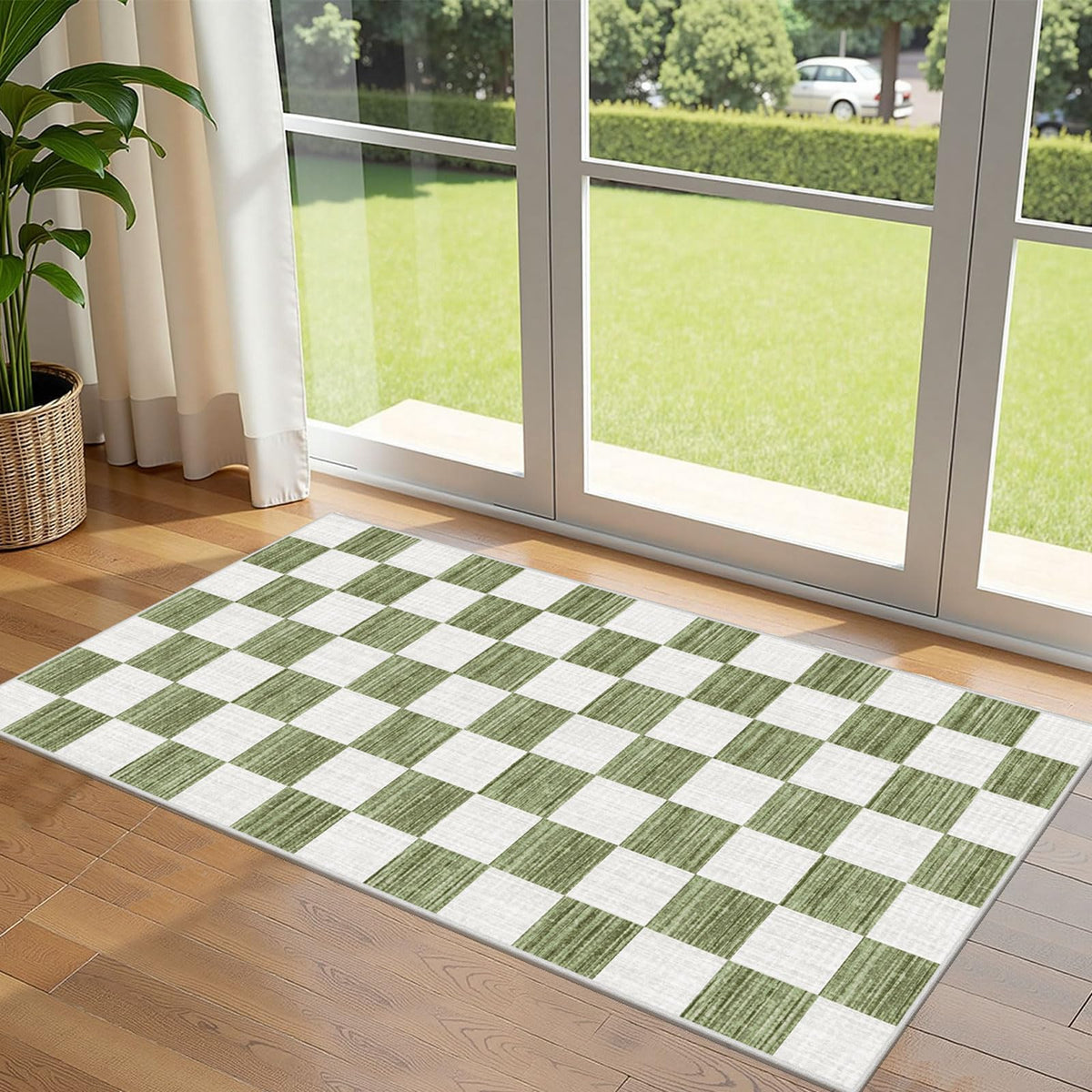 Floral Outdoor Rugs, 28"x43" Front Door Mat Indoor Outside Entrance