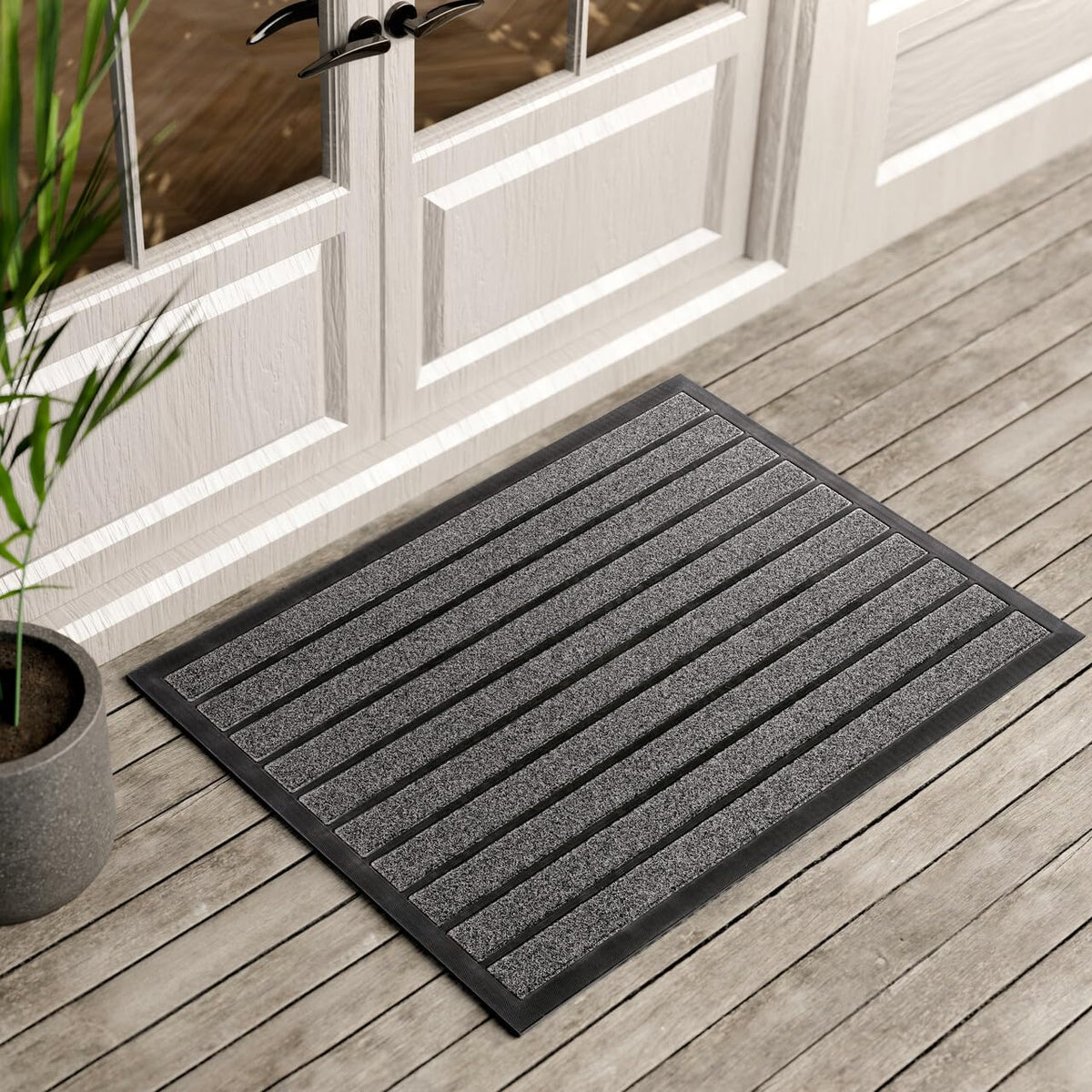 ubdyo Extra Durable Door Mat Outside Entrance (30" x 17", Bright Brown)