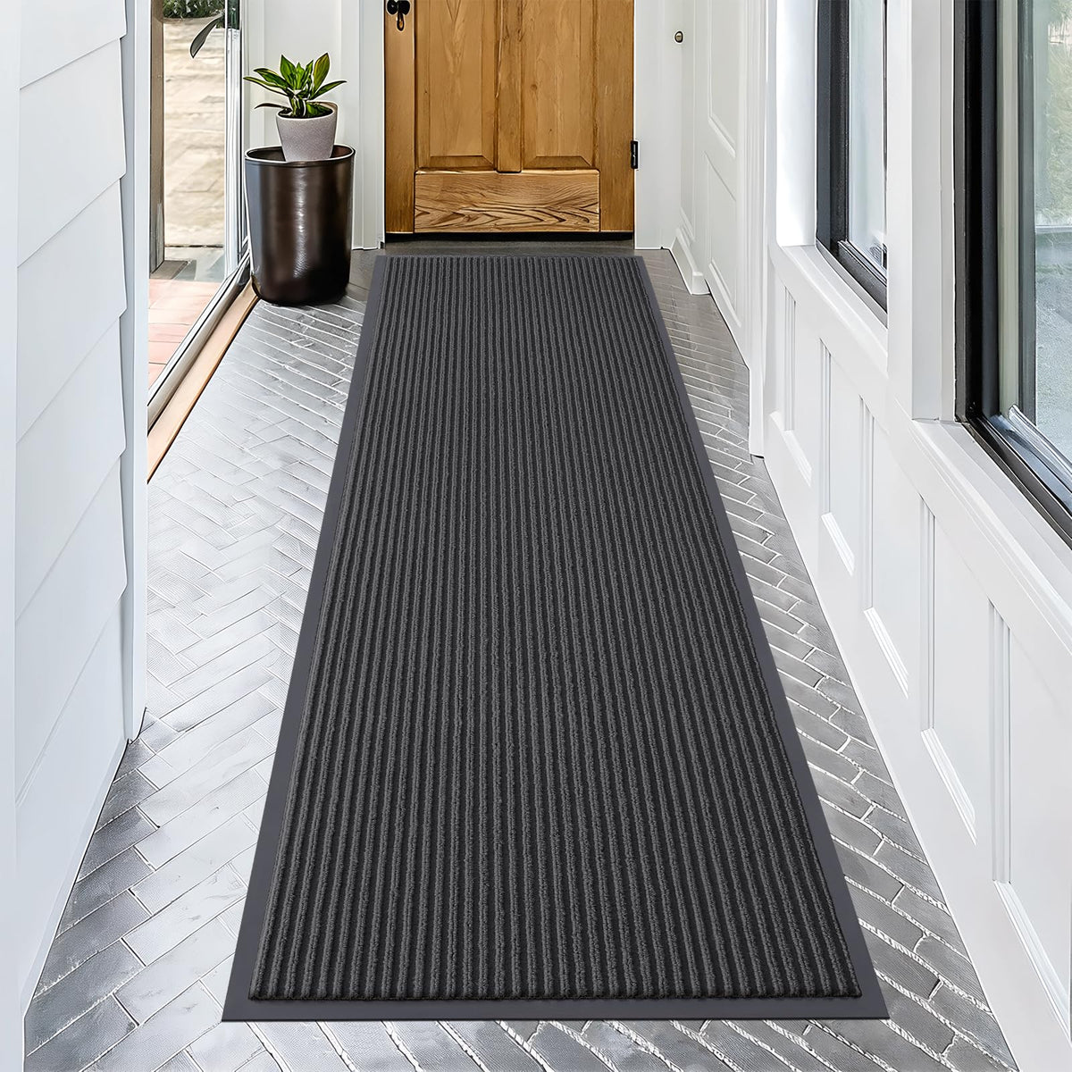 OLANLY Front Door Mat 29.5x17, Waterproof Heavy-Duty Indoor Outdoor Doormat