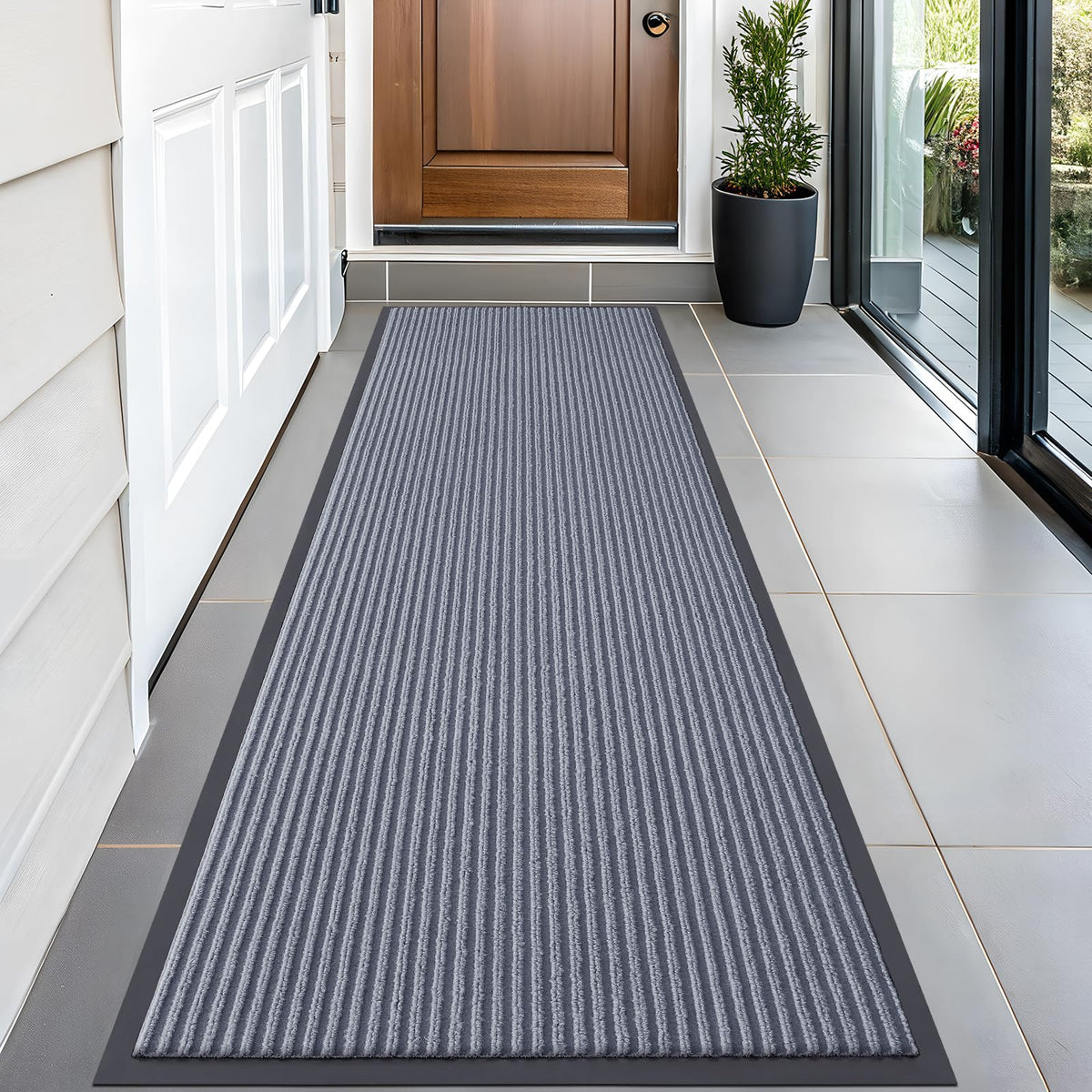 OLANLY Front Door Mat 29.5x17, Waterproof Heavy-Duty Indoor Outdoor Doormat